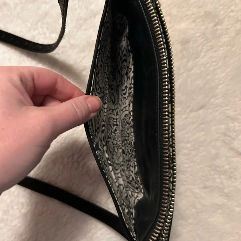 Vintage Hobo crossbody convertible Black Leather bag - Picture 4 of 10